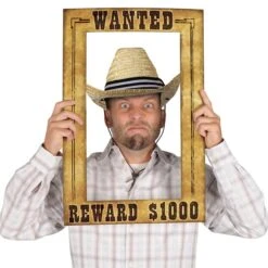 Western Wanted Sign Photo Frame