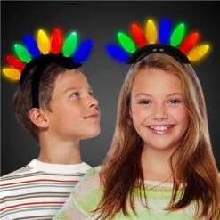 LED Christmas Bulb Headband -Led Shop ad072421 d9a4 473e a30b bd3c9ca66f09hat318ea led christmas bulbs headband kids model 2018