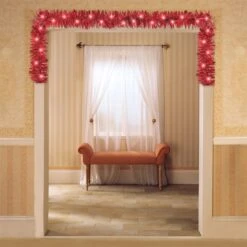 LED Red Tinsel 9' Garland -Led Shop b6a2ea9c 7087 4cc4 9e13 c1a38668a6f5DEC220523EA 920Foot20Artificial20Red20Boa20Light20Up20Garland20Room