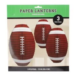 Football Paper 12" Lanterns