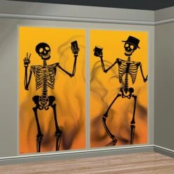 Skeleton Window Selfie Backdrop -Led Shop b7ebe9e1 e6d1 4eb6 ac74 4e09806d0652dec210756un selfie skeletons silhouettes wall
