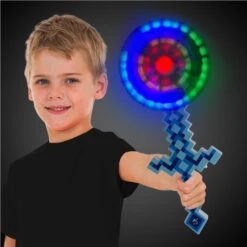 Blue LED Pixel Windmill Sword -Led Shop b8d1c1c1 4d06 4a04 8f09 72755348f3fdwea105ea blue pixel windwill wand model 2022