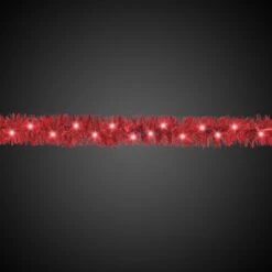 LED Red Tinsel 9' Garland -Led Shop bbd651eb 5524 45ac b019 40383ba51517DEC220523EA 920Foot20Artificial20Red20Boa20Light20Up20Garland20 20BG