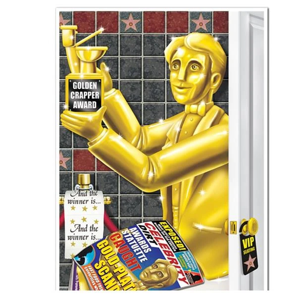 Awards Night Bathroom Door Cover 1 Awards Night Bathroom Door Cover