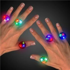 LED Bumpy Jelly Rings 12 LED Bumpy Jelly Rings -Led Shop beda6620 bd10 4ea4 b0b5 1c21bf79e372lit1428un light up jelly bumpy rings assorted hand 2021
