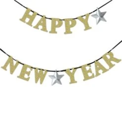 Happy New Year Glitter Banner 5 Happy New Year Glitter Banner -Led Shop c3ff23e4 0bc5 4eb1 9e81 df4e61efa6a8DEC210385EA HNY Ribbon Banner 12ftX5in Glitter Paper item only 2016