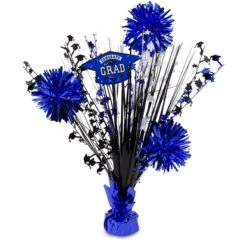 Blue Congrats Grad 18" Centerpiece