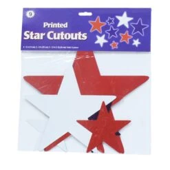 Red, White And Blue Star Cutouts 5 Red, White And Blue Star Cutouts -Led Shop cc700532 b37b 4365 982f dd8f8adf0ce7dec55266un red whie blue star cutouts pckg 01