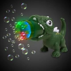 LED Dinosaur Bubble Blaster -Led Shop cf242cac 4dbe 4309 87e3 efe3ee7574fcbub082ea green light up dinosaur bubble blaster bubbles light on 2022