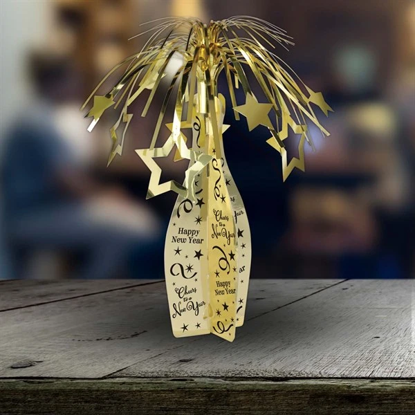 New Year Champagne Bottle Centerpiece 2 New Year Champagne Bottle Centerpiece - Image 2