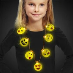 LED Emojicon Necklace -Led Shop d2618aef 4f06 4600 8a73 5b82f0f44097lit476ea led emoji necklace model gradient 2017