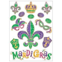 Mardi Gras Window Clings 5 Mardi Gras Window Clings -Led Shop d512891f 42de 40f6 b17e 6b0cc31afdb2dec241993un mardi gras vinyl window clings
