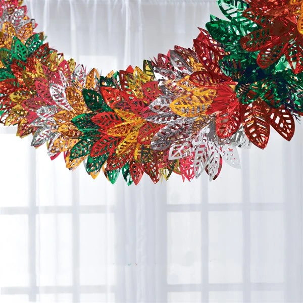 Poinsettia Accordion Hanging Decoration 2 Poinsettia Accordion Hanging Decoration - Image 2