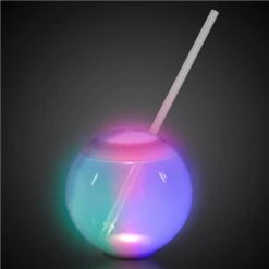 LED 20 Oz. Tumbler Ball Cup With Straw -Led Shop dc34b6c6 7d78 4302 bb50 faf1c6addcb4lit859ea led 20oz tumbler ball cup w straw light on 2019