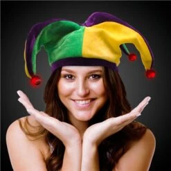 LED Mardi Gras Velvet Jester Hat -Led Shop df629d39 b841 49e0 8714 a4e2a8f40130hat048ea led mardi gras velvet jester hat 2018