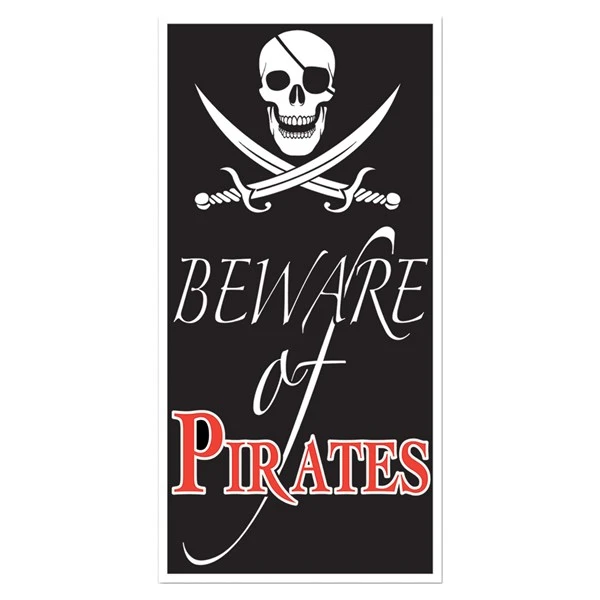 Beware Of Pirates Door Cover 3 Beware Of Pirates Door Cover - Image 3