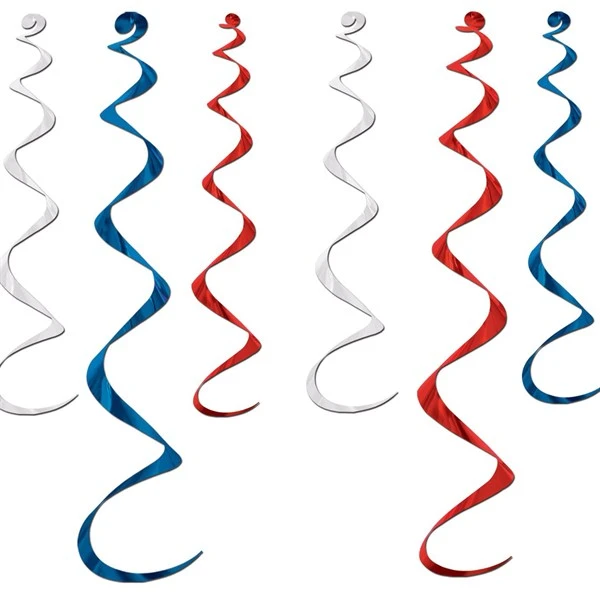 Patriotic Twirly Whirly Decorations 2 Patriotic Twirly Whirly Decorations - Image 2