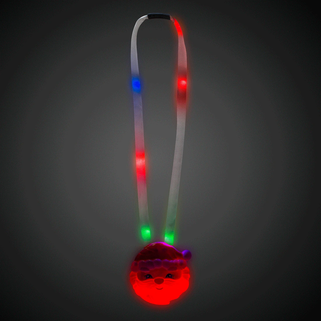 LED Santa Lanyard Necklace 5 LED Santa Lanyard Necklace - Image 5
