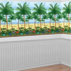 Palm Tree Tropical Island Scene Setter -Led Shop f9858848 fc34 4361 be1a 00835d4968b7dec672119ea palm tree tropical island scene setter wall 01