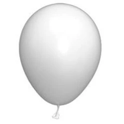 White Latex 12" Balloons