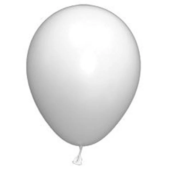 White Latex 12" Balloons 1 White Latex 12" Balloons