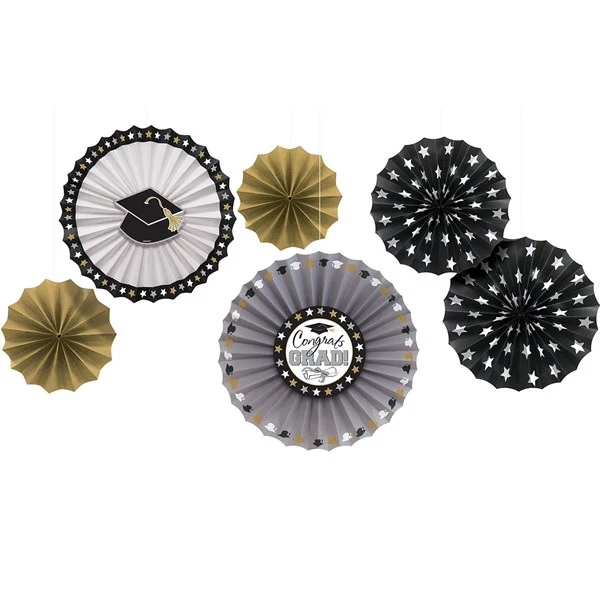 Congrats Grad Hanging Fan Decorations 2 Congrats Grad Hanging Fan Decorations - Image 2