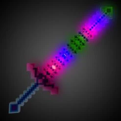 LED Blue Pixel Sword -Led Shop ff0df493 4af3 4568 bee7 f4b123592a2cwea081ea blue light up crystal pixel sword light on 2022